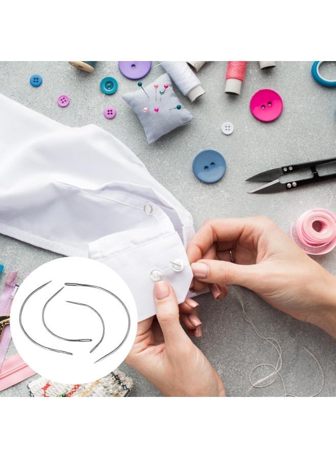 ChicAbode Curved Needles 2'' / 2.5'' / 3 ''/ 3.5 '' C Type Weaving Sewing Needles, Hand Sewing Leather Needles For Wig Making, Carpet Leather, Canvas Repairing, Modelling And Crafts Sofa Cloth, Shoes - Image 5